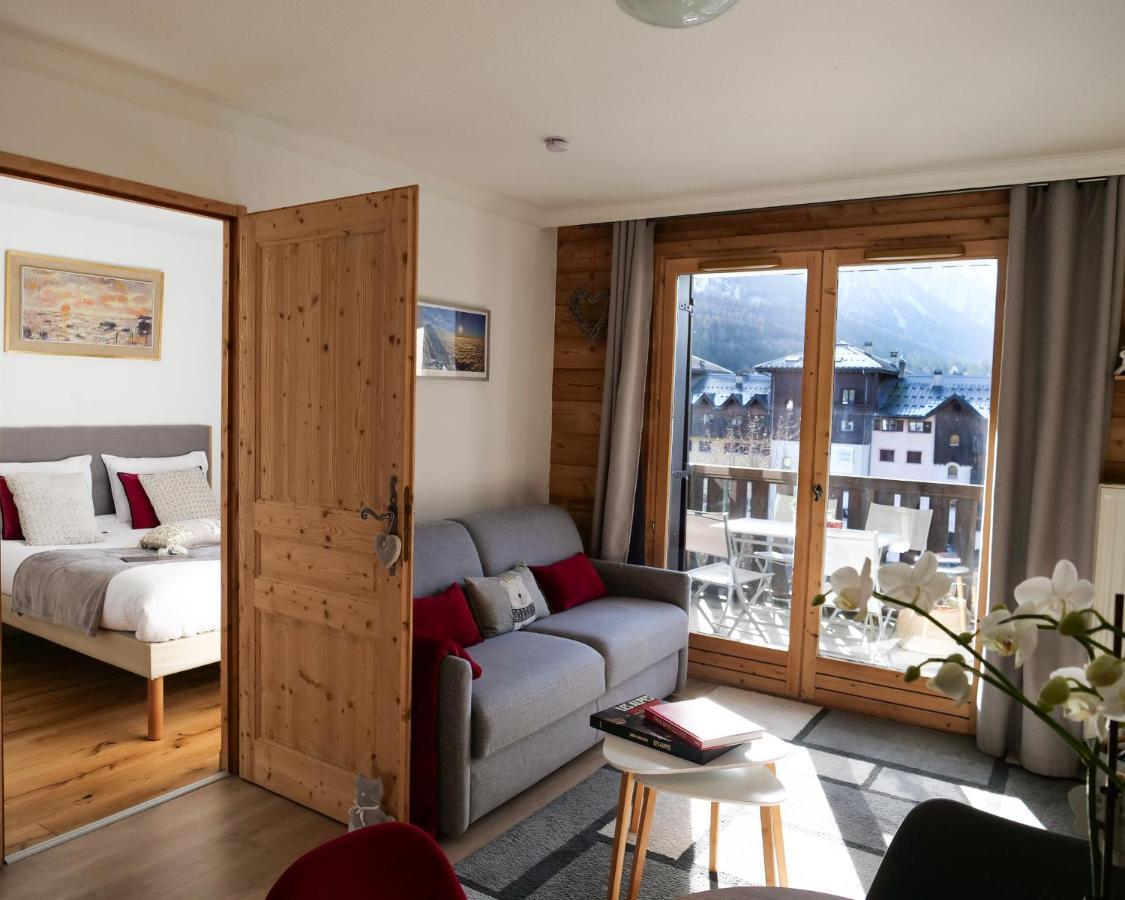 Mont Blanc 43, Vue Mont Blanc , Balcon, Parking Leilighet Chamonix Eksteriør bilde